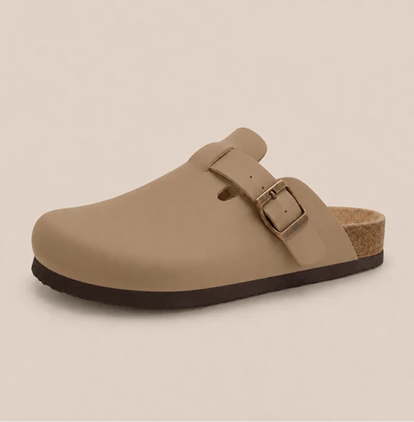 Smooth Vegan Leather Clogs by Eleganz