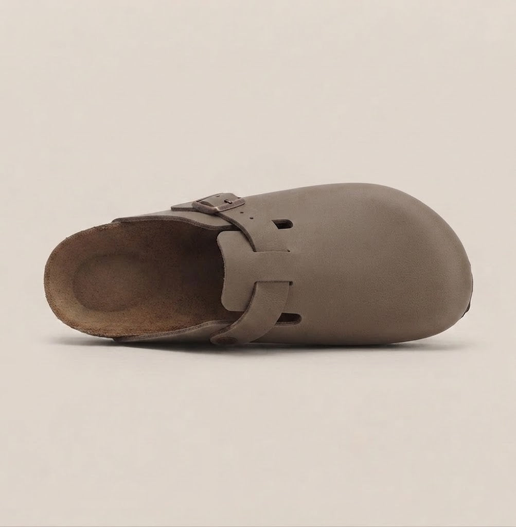 Smooth Vegan Leather Clogs by Eleganz